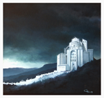 CAMMINO (ABBAZIA DI SAN MICHELE) - olio (2007)